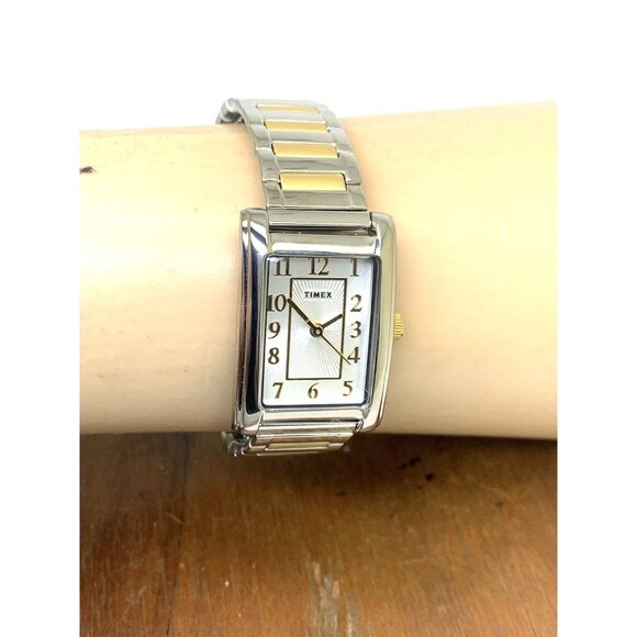 Timex Women\'s Watch TW2U44200 Quartz Two Tone Steel Expansion Band Tank 21mm main image 8
